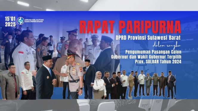 
					Kepala DKP Sulbar Hadiri Paripurna Pengumuman Gubernur-Wagub Terpilih, Sampaikan Harapan untuk Kemajuan Sektor Kelautan