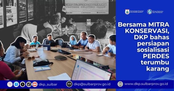 
					DKP Sulbar Fasilitasi Pertemuan Konservasi Terumbu Karang untuk Sosialisasi Perdes di Desa Pesisir