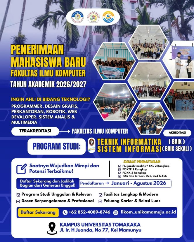 
					BEM Fakultas Ilmu Komputer Universitas Tomakaka Gelar Pembagian Brosur PMB di Car Free Day Arteri Mamuju